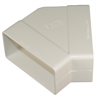 Icon Plastics 44° Square PVC  Reverse Elbow Downpipe