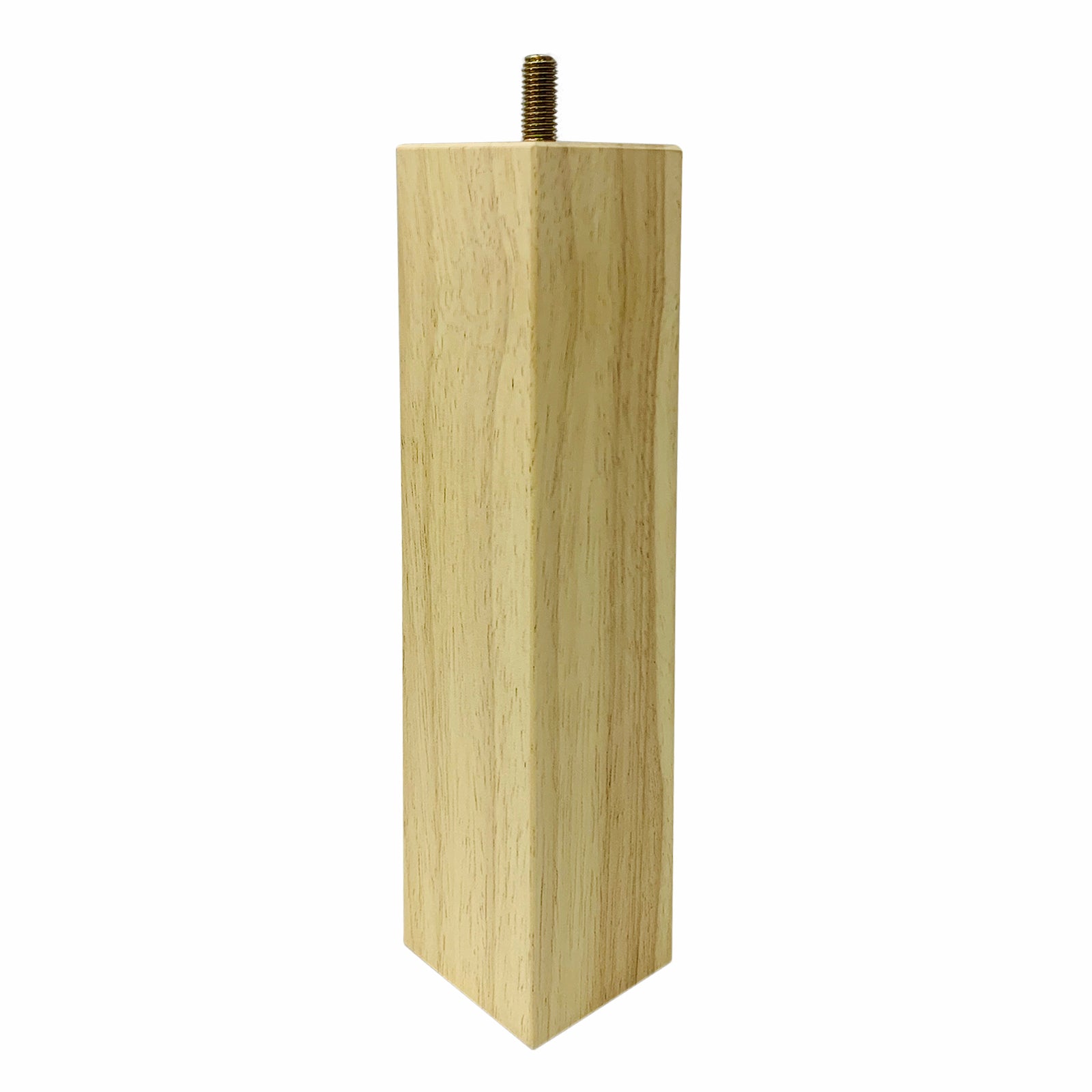 Adoored 53 x 53 x 250mm Raw Wood Square Furniture Leg - Image 1 of 8