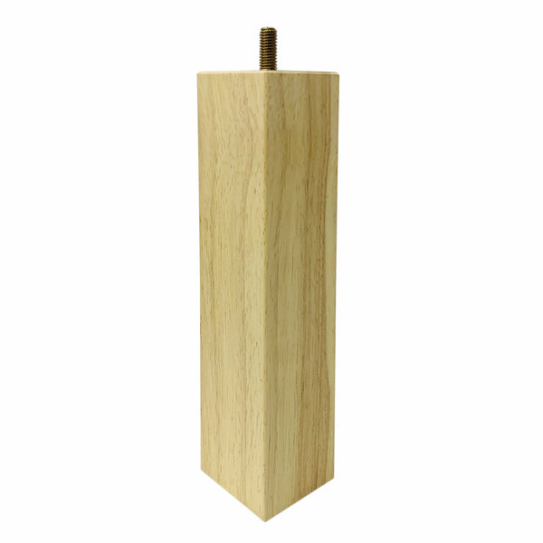 Adoored 53 x 53 x 250mm Raw Wood Square Furniture Leg