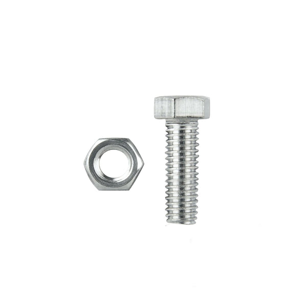 Pinnacle M6 x 20mm Stainless Steel Hex Head Bolts And Nuts - 10 Pack