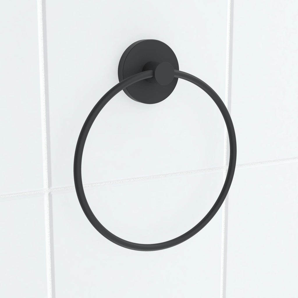 Fusion-Loc 8kg Matte Black Estate Towel Ring - Image 2 of 4