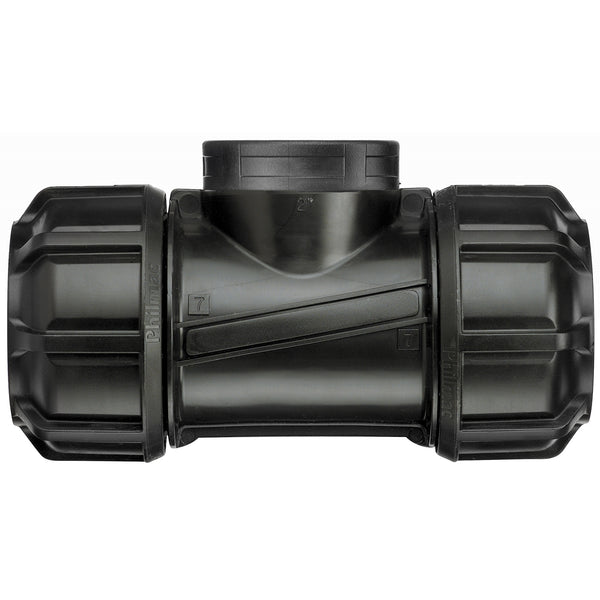 Philmac Metric 32mm x 32mm x 1-1/4" Poly x Poly x FI BSP Pipe Tee