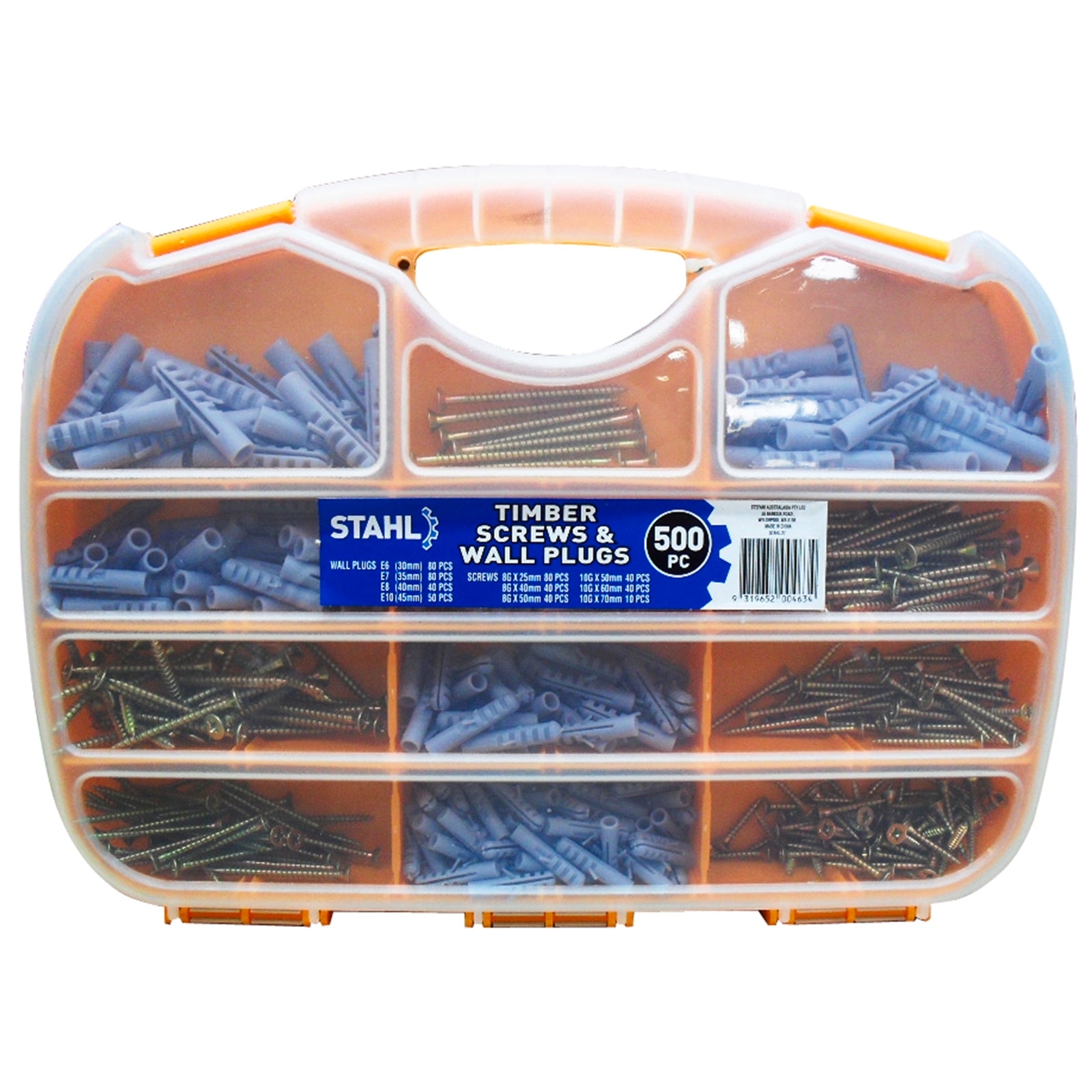 Stahl 500 Piece Wall Plug And Screw Pack - Image 1 of 1