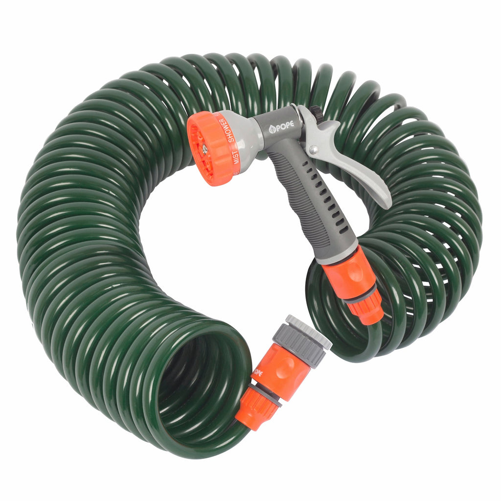 Pope 8mm x 7.5m Spiral Hose Set - Image 1 of 6