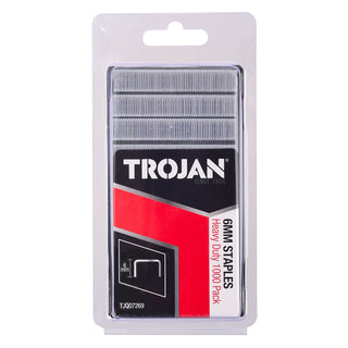 Trojan 6mm Heavy Duty Staples - 1000 Pack