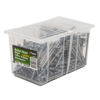Paslode 100 x 4.5mm 5kg Bright Bullet Head Nails - 360 Pack