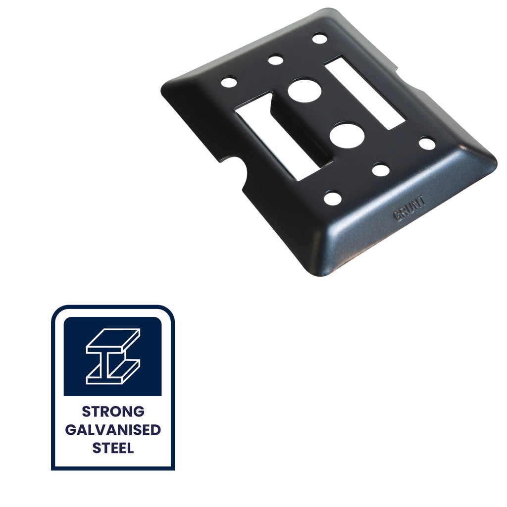GRUNT Black E-Track Versatile Fixing Plate - Image 2 of 10