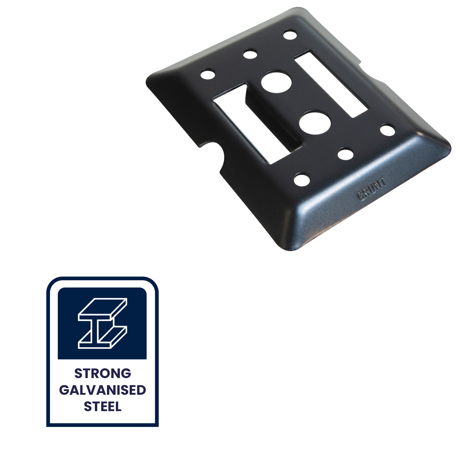GRUNT Black E-Track Versatile Fixing Plate - Image 2 of 10