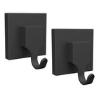 Fusion-Loc 13kg Black Matte Suction Bathroom Hook - 2 Pack - Image 1 of 2