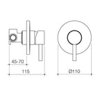 Flexipsray Chrome Splash Bath/Shower Mixer - Chrome - Image 2 of 11
