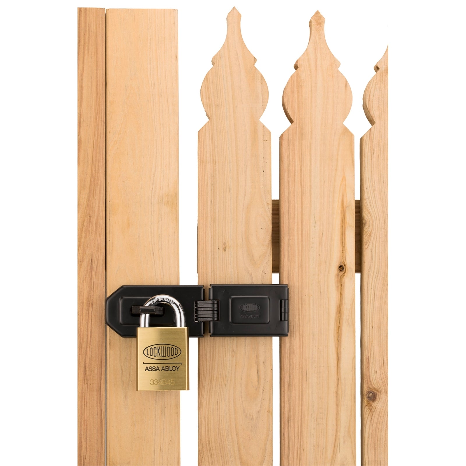 Lockwood 160mm Hardened Steel Hinged Hasp &amp; Staple - Image 2 of 3
