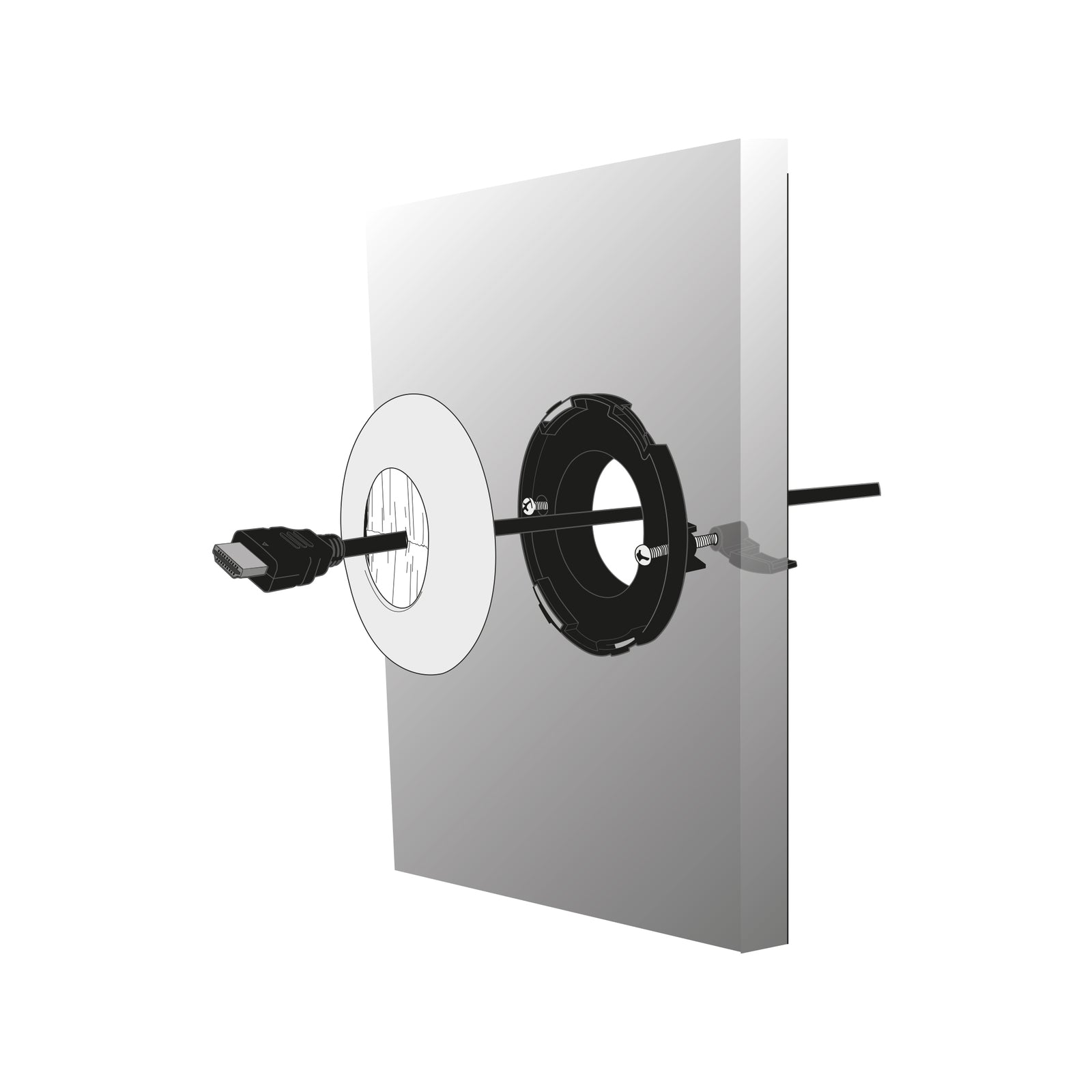 Deta Round Brush Wall Plate - Image 2 of 4