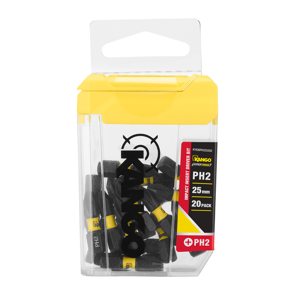Kango 25mm PH2 Hypertorque Impact Driver Insert Bits - 20 Pack
