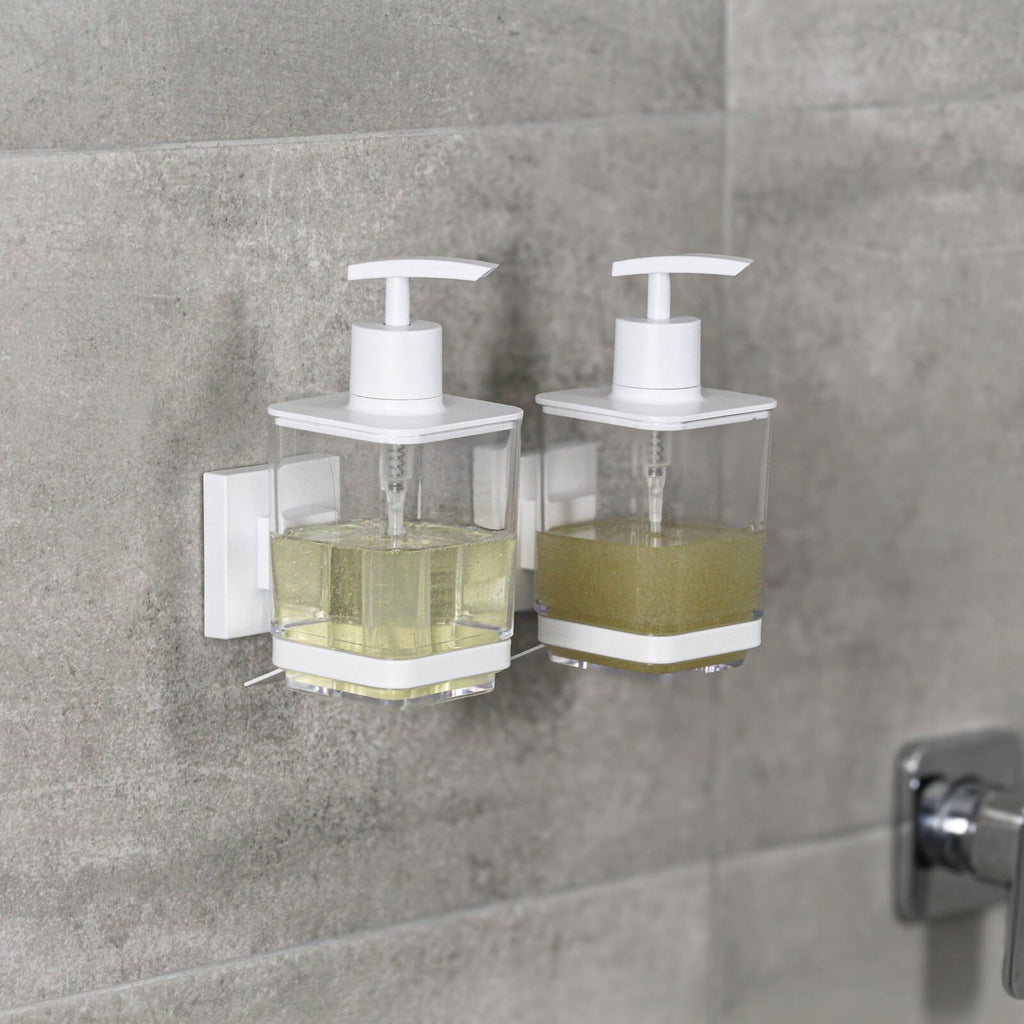 Fusion-Loc Matte White Style Suction Liquid Soap Dispenser - Image 2 of 4
