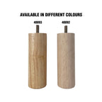 Adoored 53 x 150mm Raw Wood Round Furniture Leg - Image 2 of 4