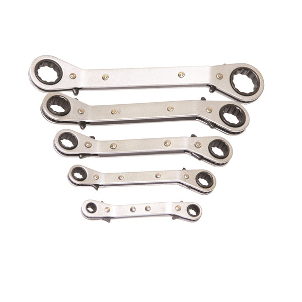 Supatool 5 Piece Metric Ratchet Ring Spanner Set