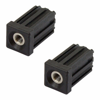 Richmond 19mm x M8 Square Threaded Tube Insert  - 2 Pack - 19mm