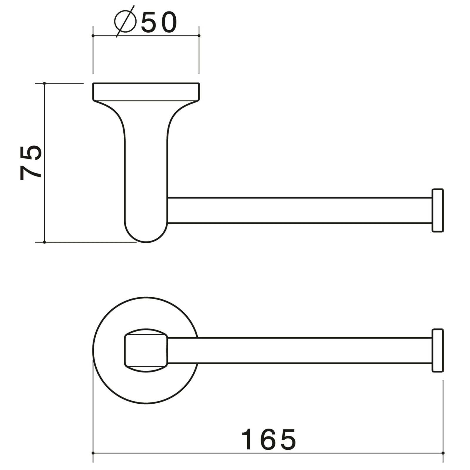 Caroma Sahara Toilet Roll Holder - Image 2 of 2