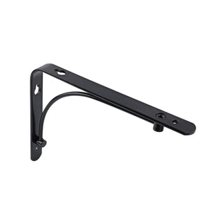 Carinya 150 x 120mm Black Classic Arch Stayed Bracket - 150 x 120mm