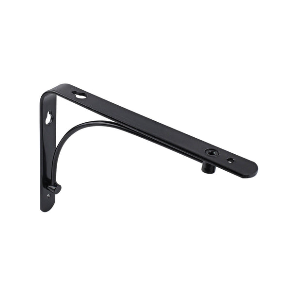 Carinya 150 x 120mm Black Classic Arch Stayed Bracket - 150 x 120mm