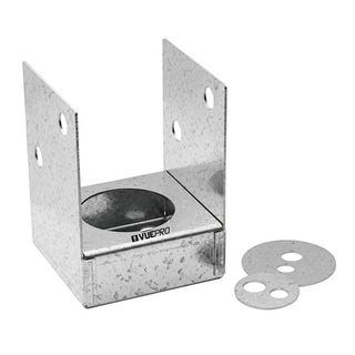 VUEPRO 90mm Galvanised Tradies Bolt Down Post Support