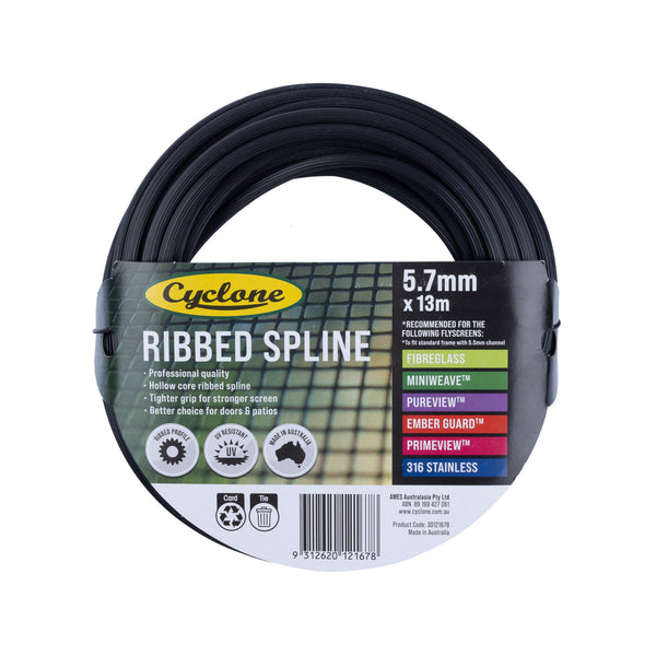 Cyclone 5.7mm x 13m Tufflite Ribbed Spline - 13m