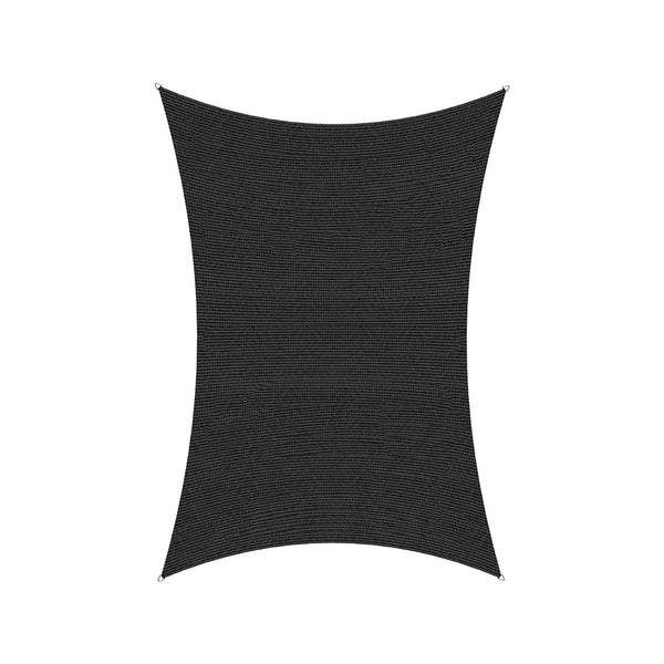 Coolaroo 5m x 3m Rectangle Black Slate  Designer Series Shade Sail