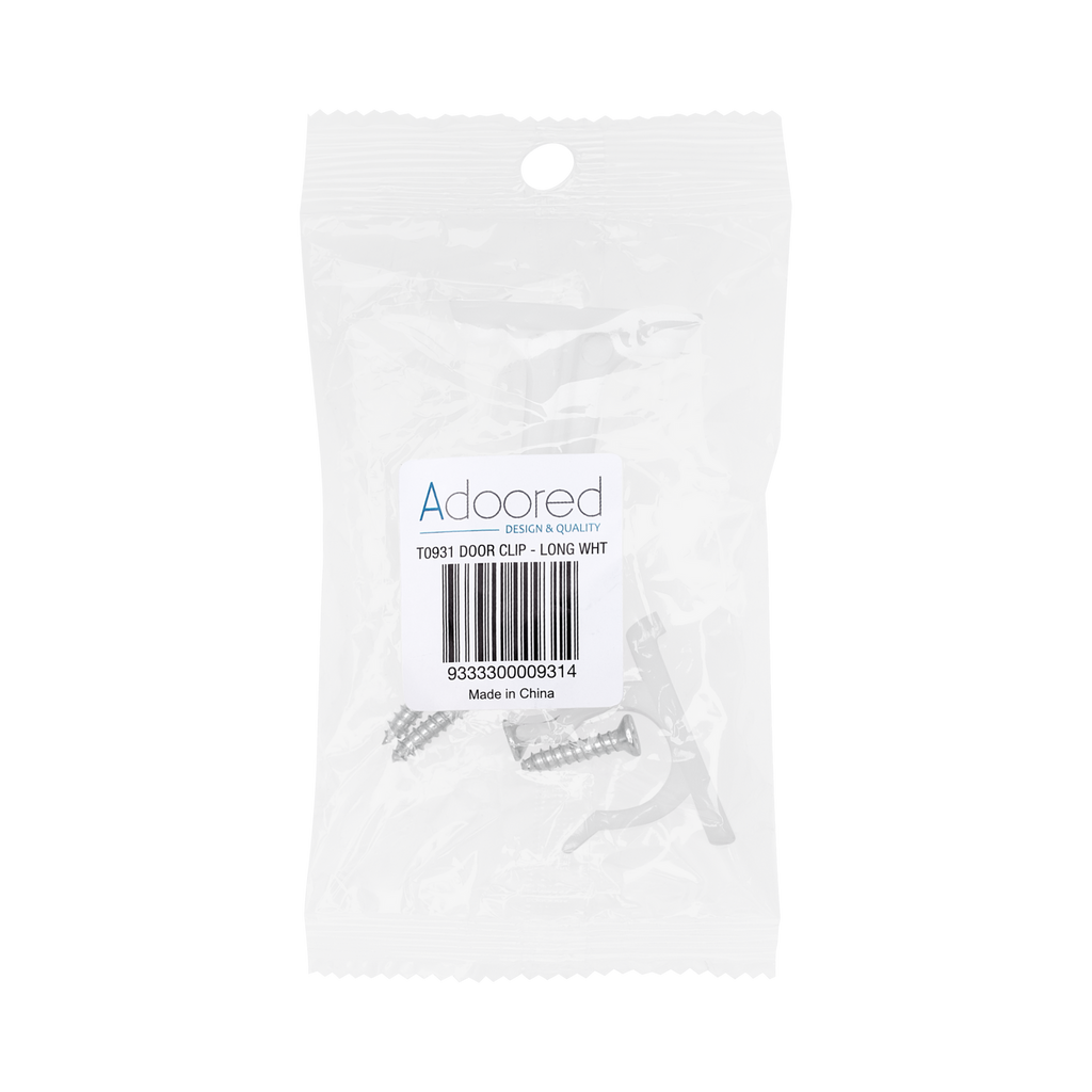 Adoored 70mm White Plastic Long Door Clip - 70mm - Image 4 of 5