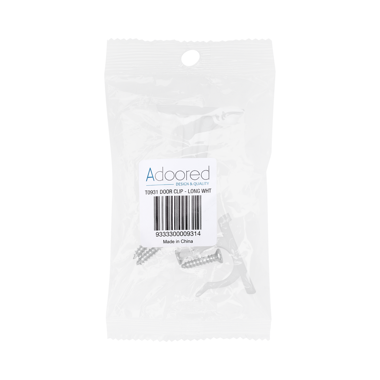 Adoored 70mm White Plastic Long Door Clip - 70mm - Image 4 of 5