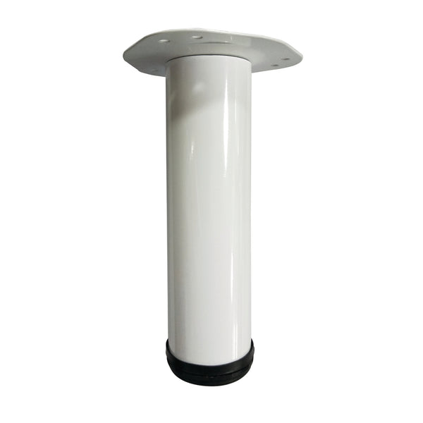 Adoored 60 x 230mm White Round Metal Furniture Leg
