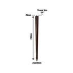 Adoored 53-30-730mm Round Rustic Tapered Wooden Leg - Image 2 of 8