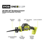Ryobi 18V ONE+ HP Brushless One-Handed Reciprocating Saw - Tool Only - Image 2 of 10