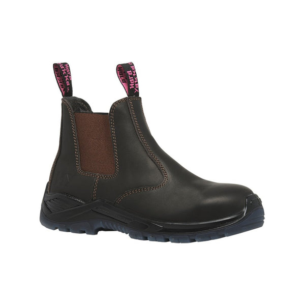 Hard Yakka Brown Women's Banjo Gusset Safety Boot