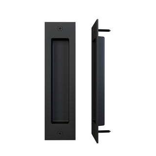 Rolltrak Matte Black Barn Door Recessed Handle