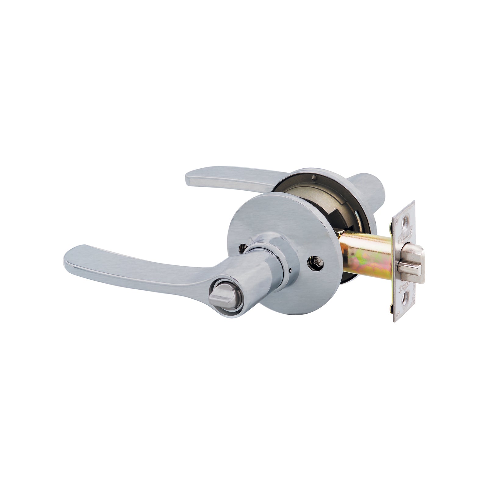 Lockwood Satin Chrome Symmetry Vicinity Privacy Leverset - Image 1 of 2