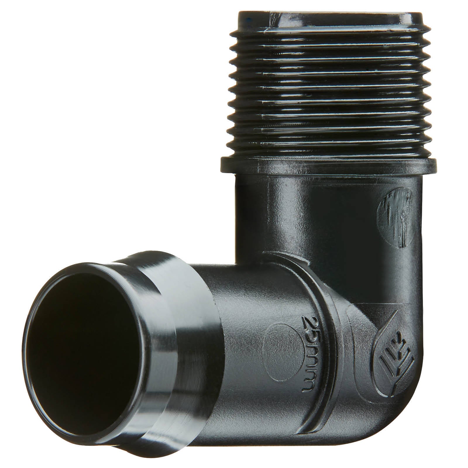 Pope 25mm Barbed 20mm Single BSP Male Threaded Elbow - Image 2 of 3