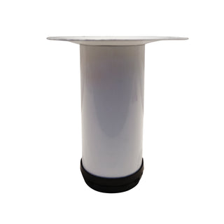 Adoored 60 x 150mm White Round Metal Furniture Leg