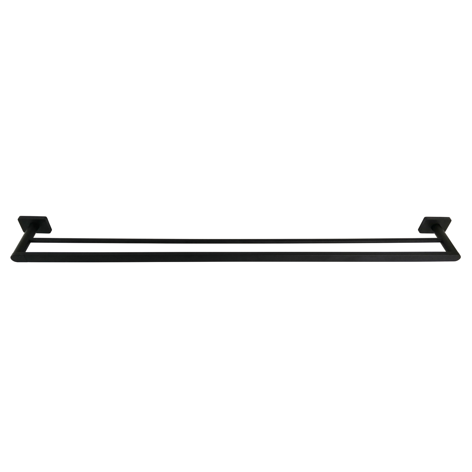 Barelli 900mm Matte Black Rigoni Double Towel Rail - 900mm - Image 3 of 4