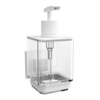 Fusion-Loc Matte White Style Suction Liquid Soap Dispenser - Image 1 of 4