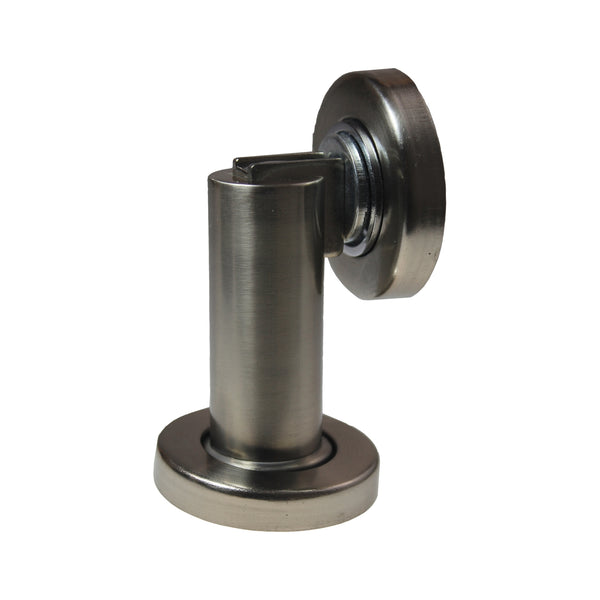 Adoored Satin Chrome Cylinder Magnetic Door Stop - Satin Chrome
