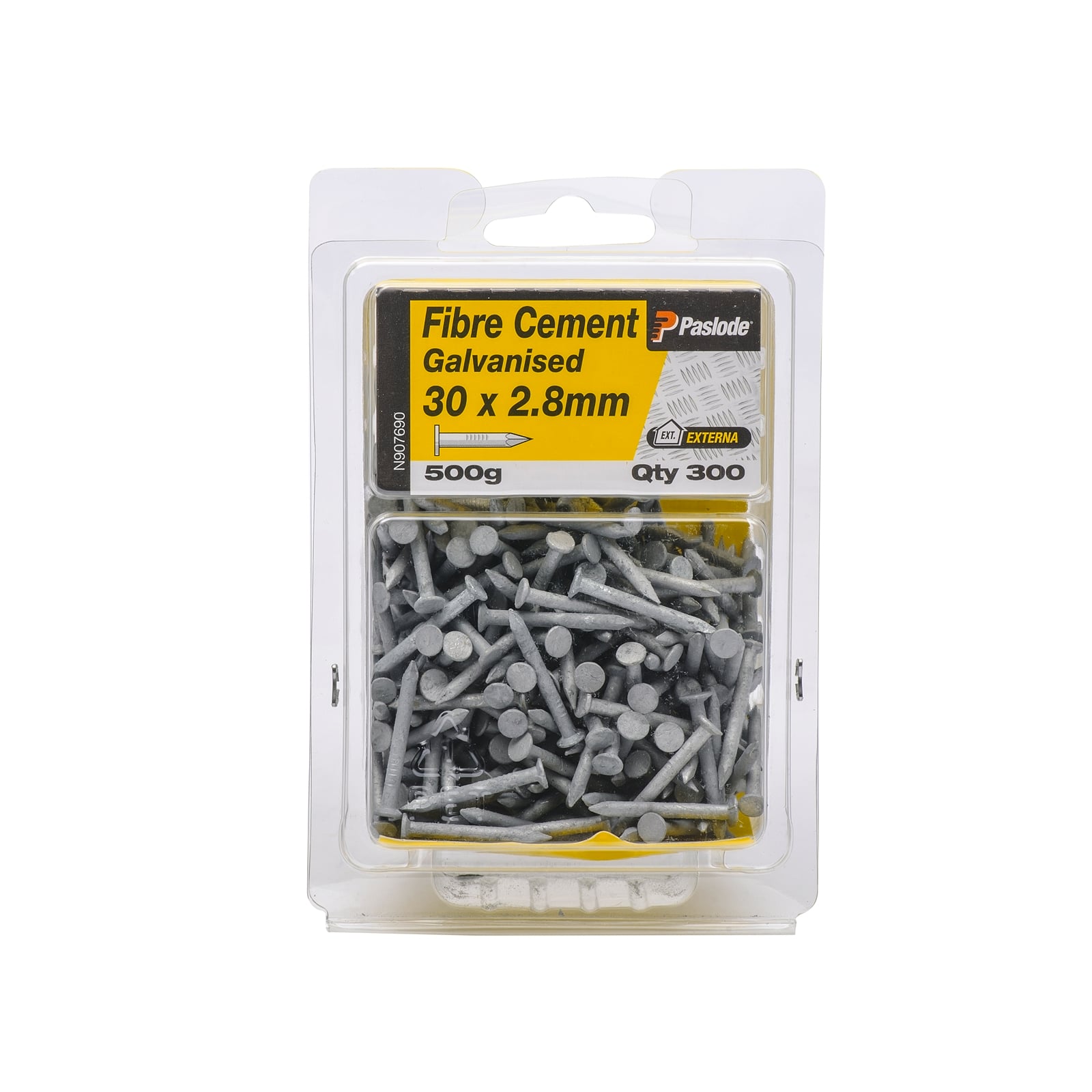 Paslode 30 x 2.8mm 500g Galvanised Fibre Cement Nails - 300 Pack - Image 1 of 1