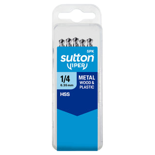 Sutton Tools 1/4" Viper Imperial Drill Bit - 5Pack