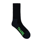 Tradie Men's Black Work Cotton Blend 3 Pack Crew Socks - Size 7-10 - Image 4 of 7