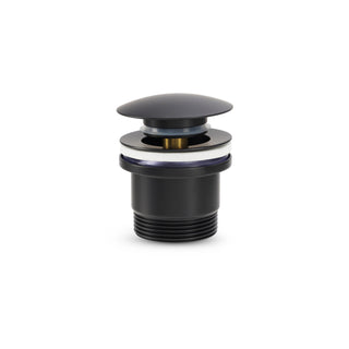 Brasshards Matt Black Universal Pop Up Dome Basin Waste