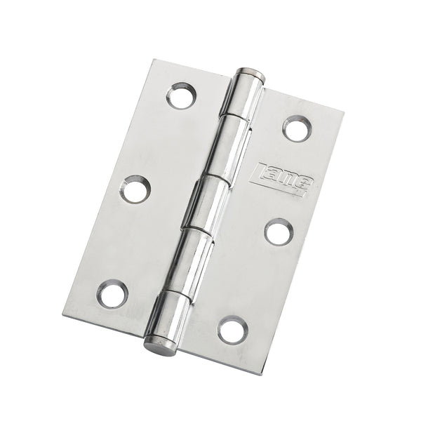 Lane 85 x 60 x 2mm Polished Chrome Architectural Loose Pin Butt Hinge