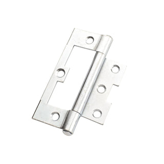 Lane 100 x 65 x 2mm Zinc Plated Fixed Pin Durasmooth Non Mortise Hinge