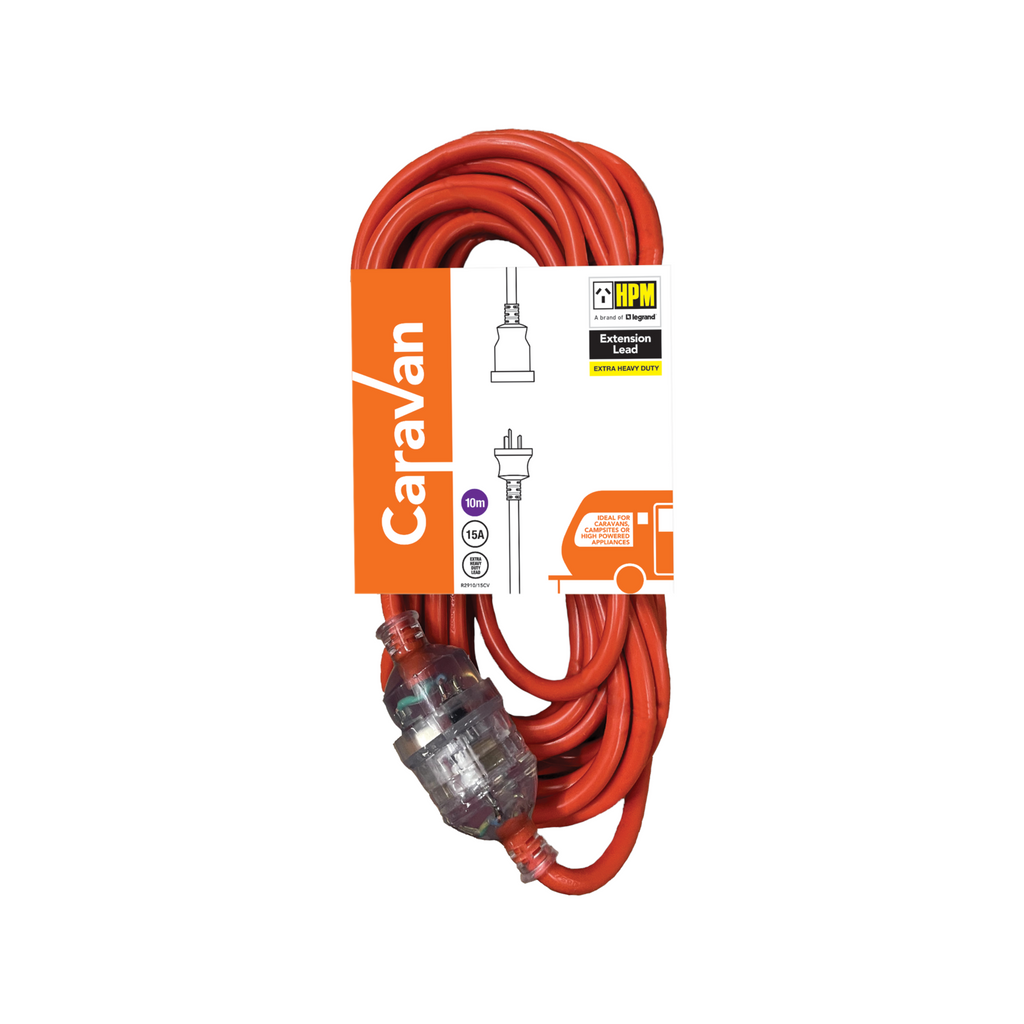 HPM 15A 3 Core 1.5mm² Extra Heavy Duty Caravan Extension Lead 10m - Image 1 of 2