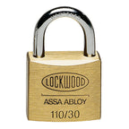 Lockwood 30mm Solid Brass 110 Series Padlock - Image 1 of 4