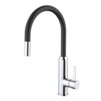Dorf  Black/Chrome Lead Free Vixen Retractable Sink Mixer - Image 1 of 2