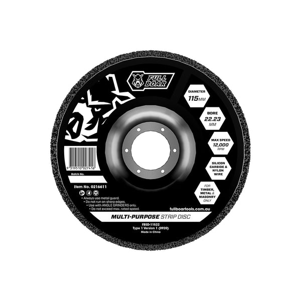 Full Boar 115mm Multi Purpose Strip Disc